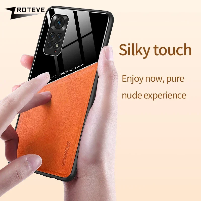 For Redmi Note11 Pro Zroteve Leather Texture Soft Frame PC Cover For Xiaomi Redmi Note 11 11S 12S 12 Pro Xiomi Note12 Plus Case