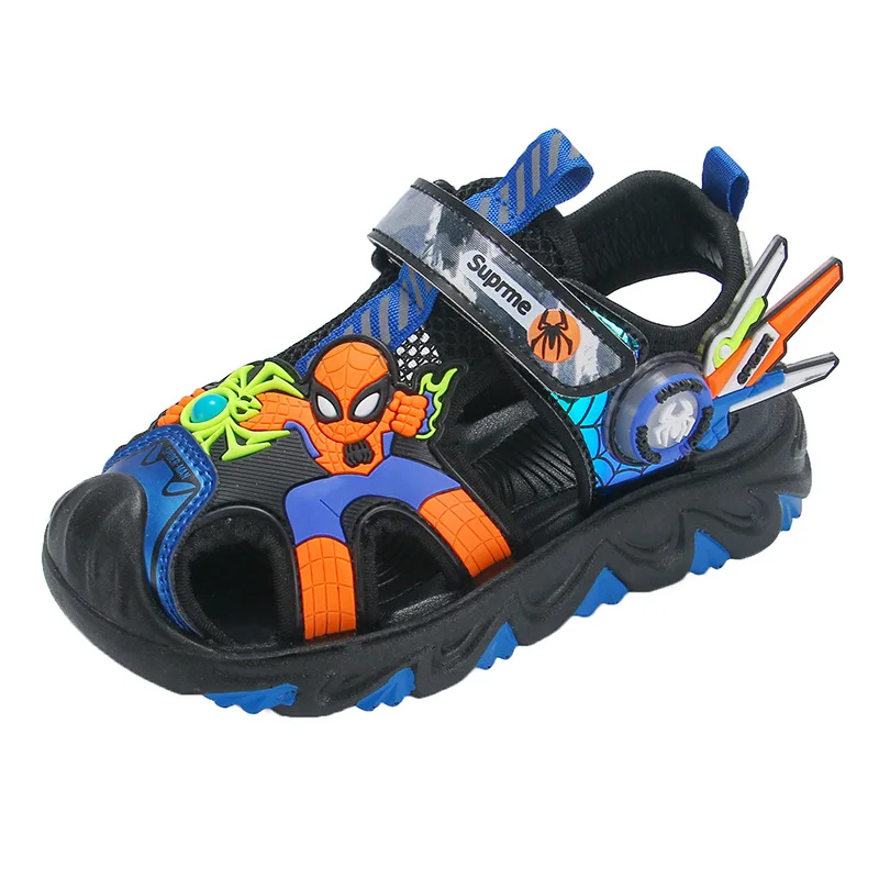 Spiderman Children Boy Sport Sandals Summer Shoes For Kids Boy Casual Beach Soft Disney Sandal Sandalias