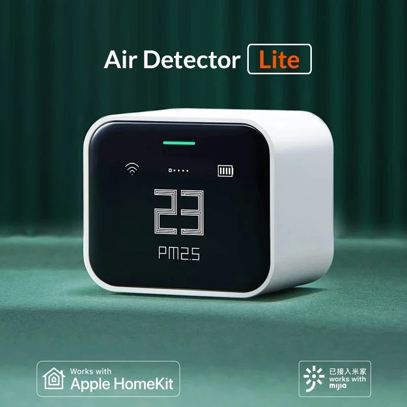 Qingping WIFI PM2.5 PM10 CO2 temperatura rilevatore di qualità dell'aria Monitor Lite per Xiaomi e Homekit