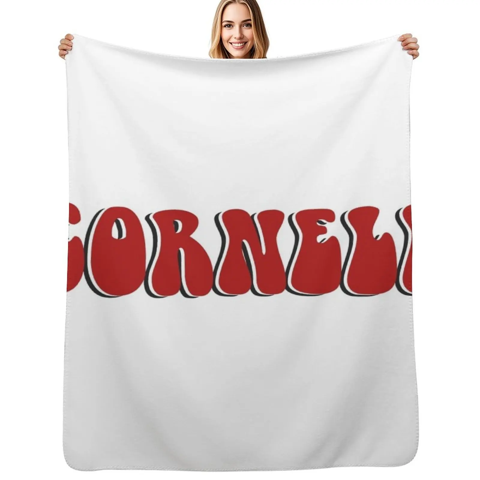 

Cornell Throw Blanket Soft Plush Plaid Thermals For Travel Stuffeds Flannel Fabric Blanket