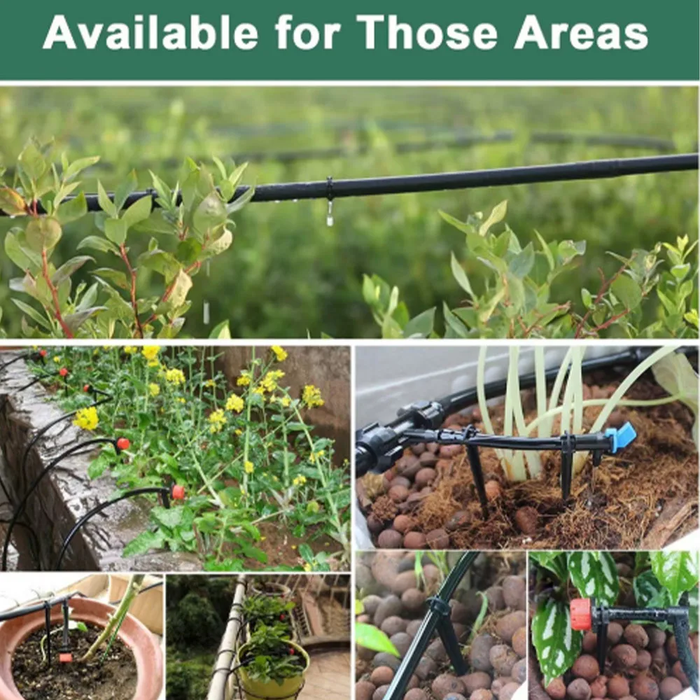 Gartenbewässerung 4/7mm PVC-Schlauch Mikrobewässerungsrohr 1/4'' Bewässerungssystem Tropfschlauch Sprinklerrohr für Gewächshaus Bonsai