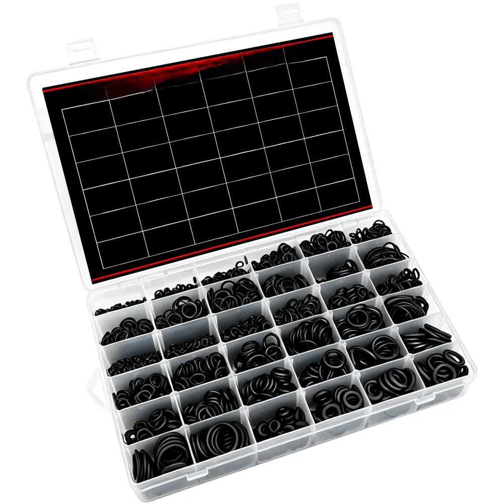 For Repairs Rubber O Ring Kit Automotive Seal Rings Rubber O Ring Assortment Kit Car Tire Abrasion Resistant For