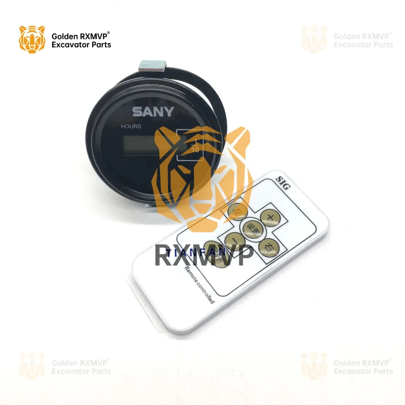 Excavator accessories for Sany sy65 75 135 215 235-8 remote control timer time code meter timer