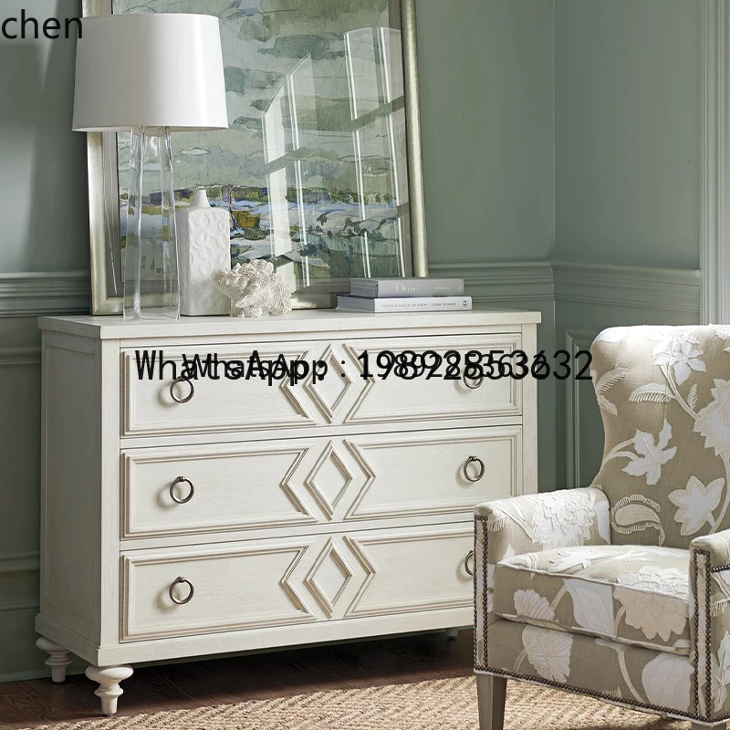 

X5 simple bedroom three-pump bedside locker retro small storage bucket cabinet locker