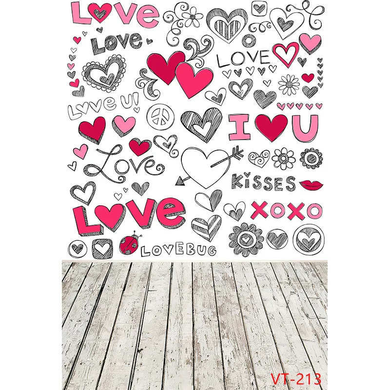 SHENGYONGBAO Spring Landscape Photography Background  Floor Valentine's Day Background  Photos  and Newborns Photography  VT-08