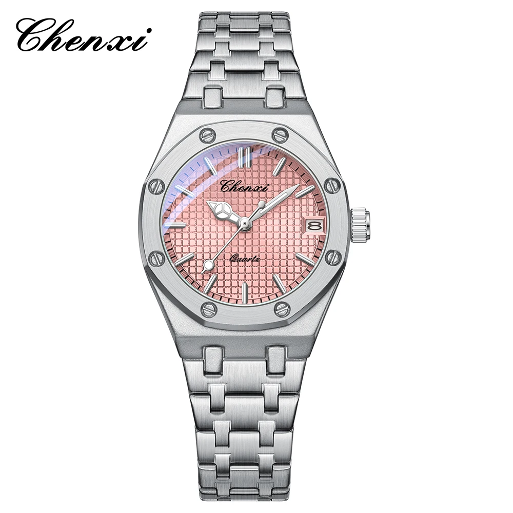 Original Brands Womens Watch Stainless Steel Quartz Watches Quality Fashion Simple Lady Wristwatch