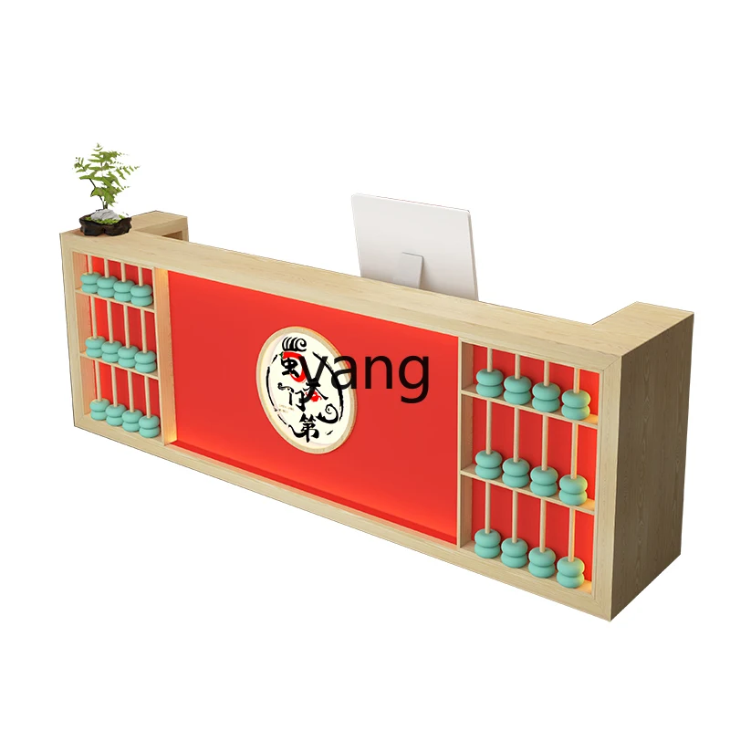 LMMNational Trendy Style Abacus New Chinese Cashier Restaurant Hot Pot Roast Meat Shop Front Desk