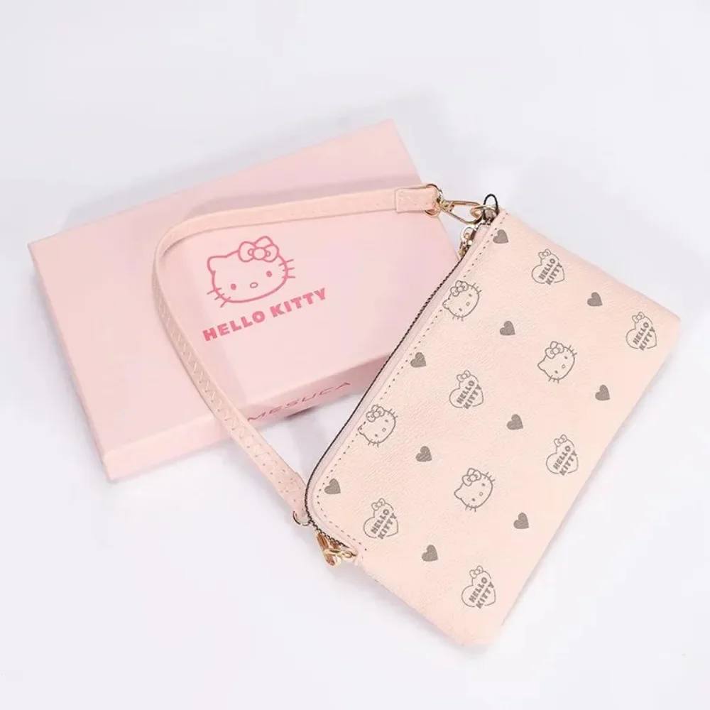 

Hello Kitty Shoulder Bag Cute Cartoon Originality High-capacity Clutch Bag New Fashion Long Style Zippe Mobile Phone Bag