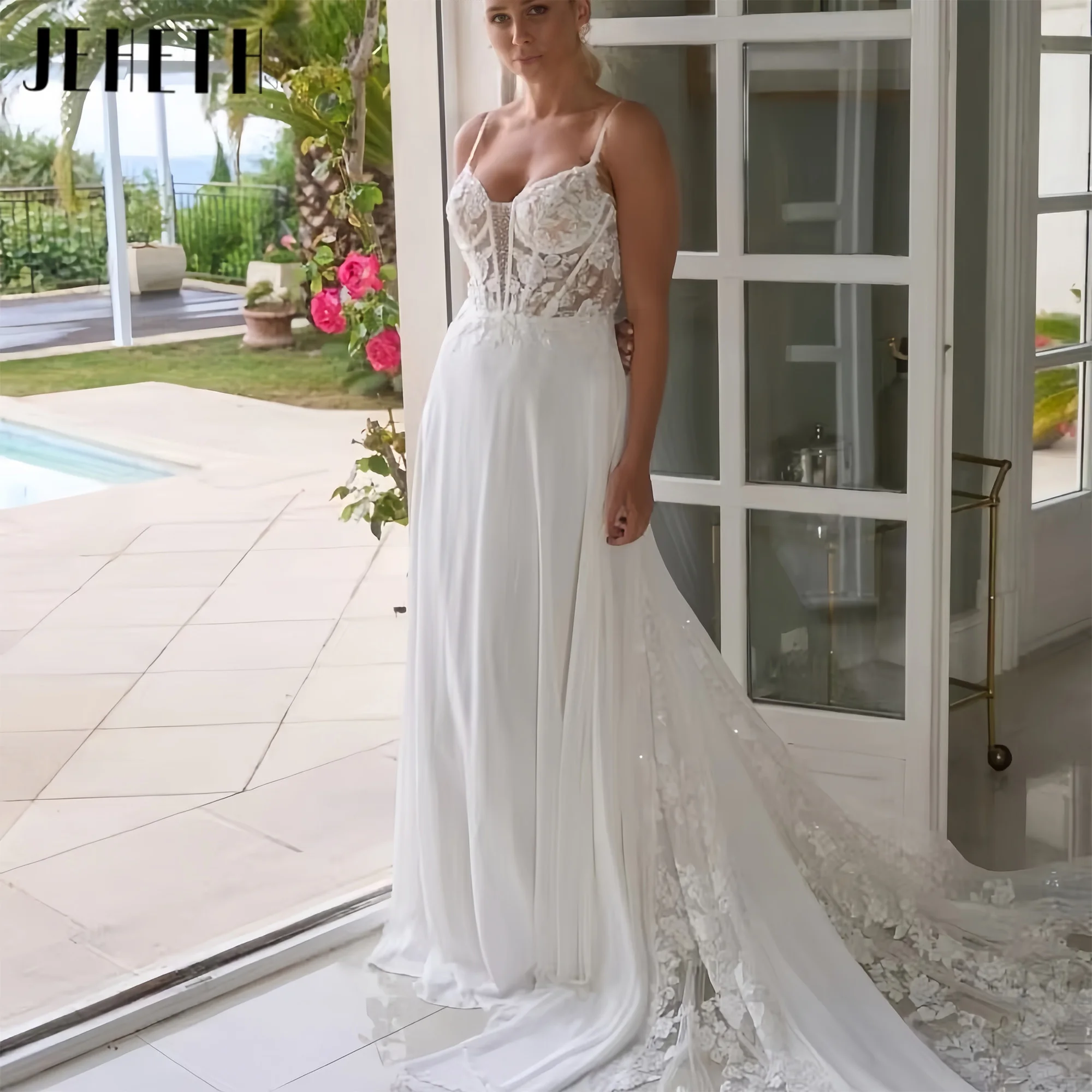 

Vintage Wedding Dresses Pretty Bridal Gowns Lace Appliques Spaghetti Straps Robes Sweetheart Vestidos De Novia 2025 Customized