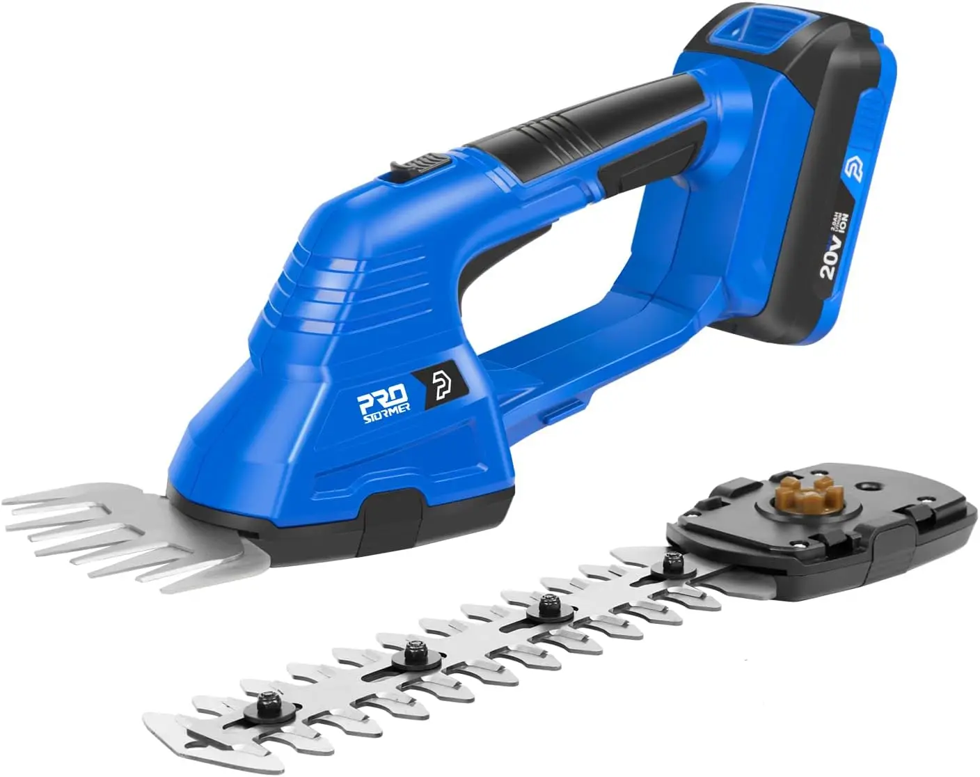 

Cordless Grass Shears & Shrub Hedge Trimmer, 2 in 1 Electric Handhled Hedge Clippers 20V Grass Cutter Trimmer with Rechargeable