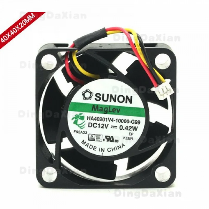 

D 1PC FOR SUNON HA40201V4-10000-G99 12V 0.42W 4CM 4020 cooling fan