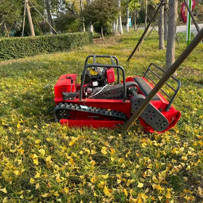 Remote Control Mowers RC Slope Lawn Mower Tracked All Terrain Remote Control Robot Weed Mowing Machine