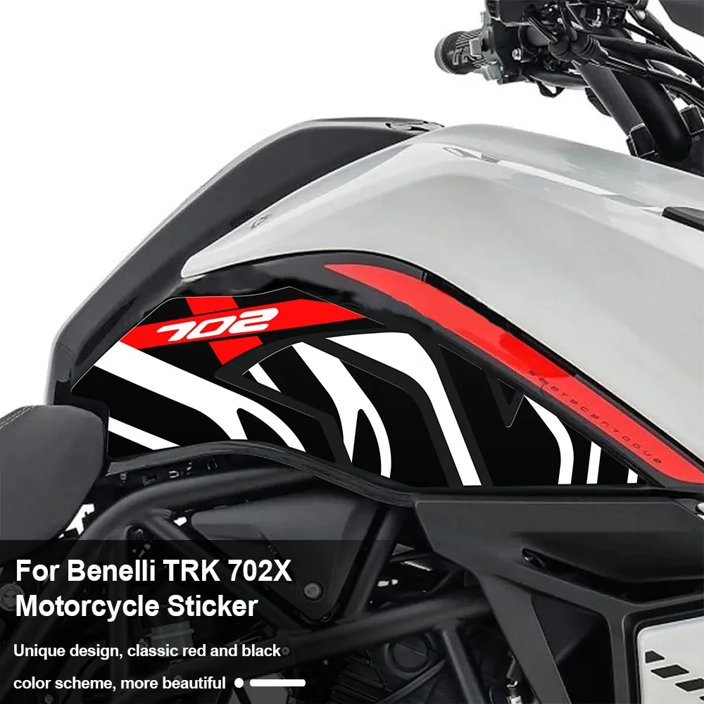 Pegatina de protección impermeable para motocicleta, accesorios de resina epoxi 3D para Benelli Trk 702x2023 Trk 702x