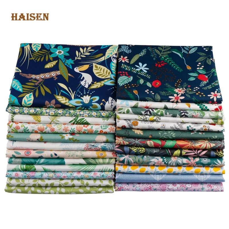 160x30cm Printed Twill Fabric Combed Floral Cotton Cloth For DIY Quilting Sewing Baby Kid's Craft Cuffs,Shoulder Straps Material