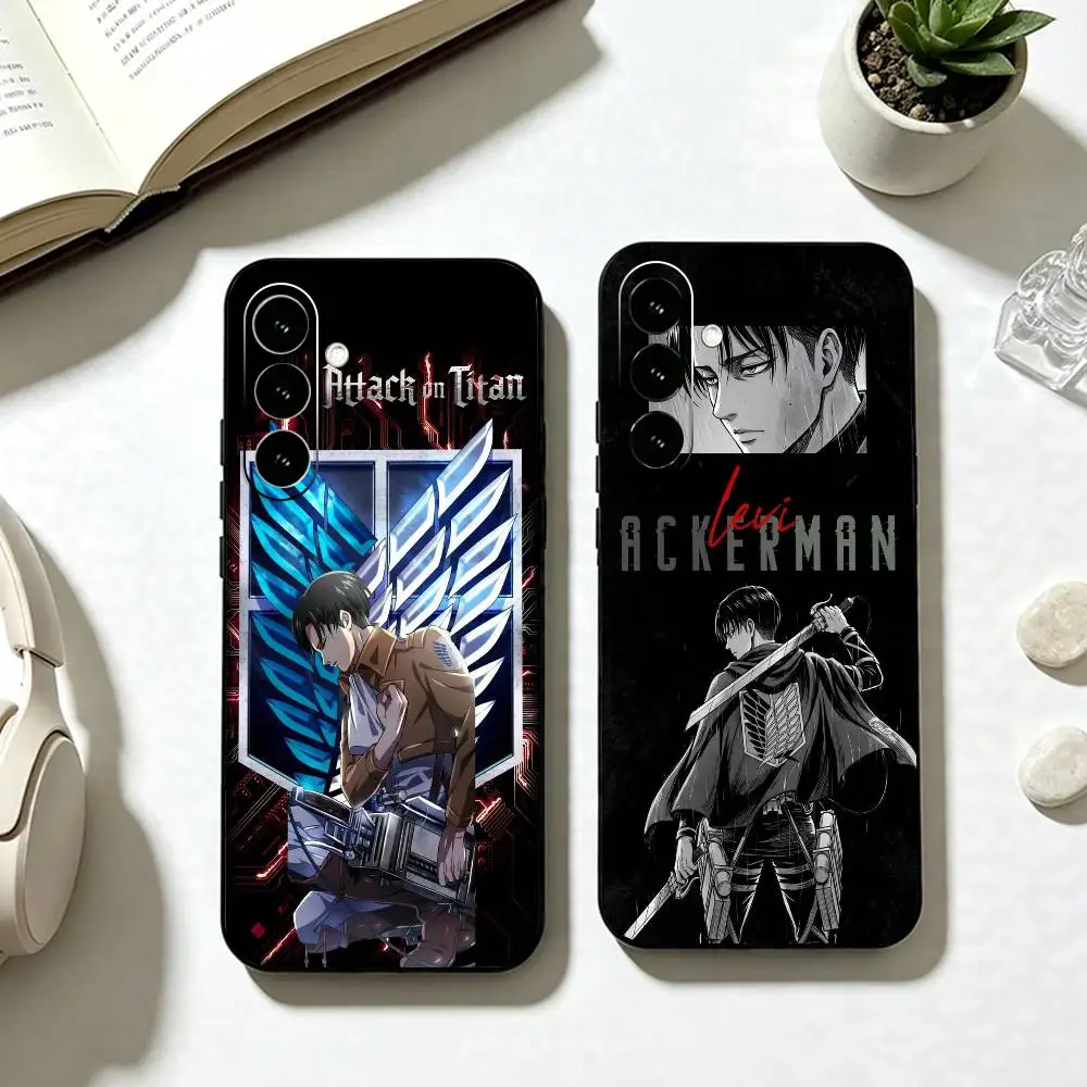 Levi Ackerman A-Attack on Titan  Phone Case For Samsung Galaxy A73,A72,A71,A70,A53,A52,A51,Others Soft Black Cover