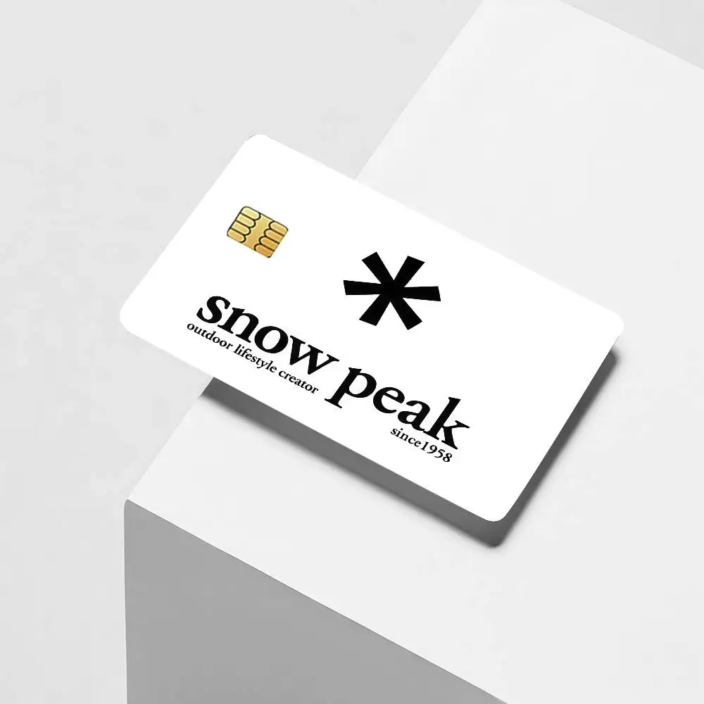 Fashion print S-Snow P-Peak Credit Card Decorative Card Stickers Suitable For Bank Cards Metro Transit Anti-scratch Gift 4PCS