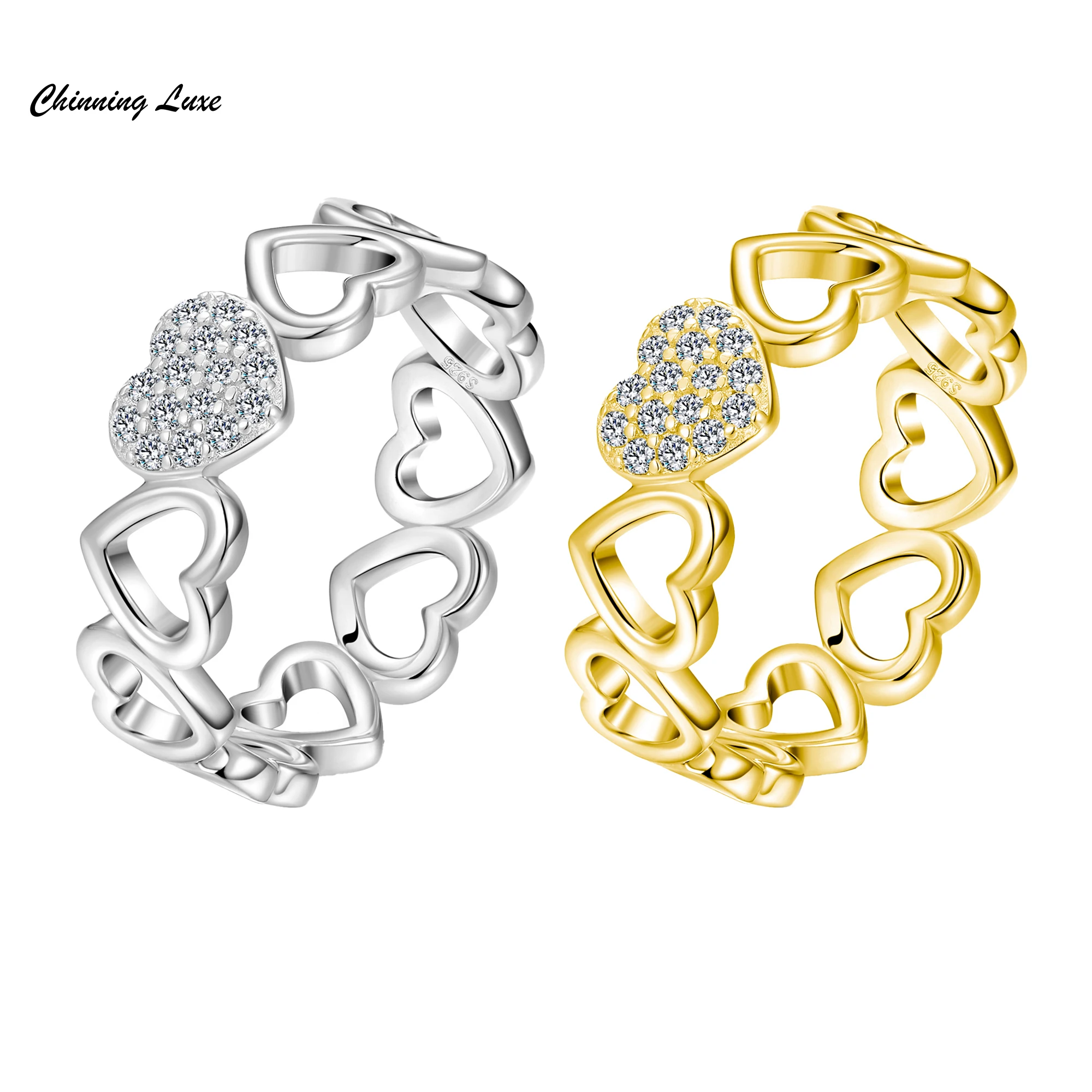 

Кольцо Chainning Luxe с муассанитом цвета D, горячая распродажа, серебро 925 пробы, кольцо в форме сердца для женщин, роскошные ювелирные украшения, подарки