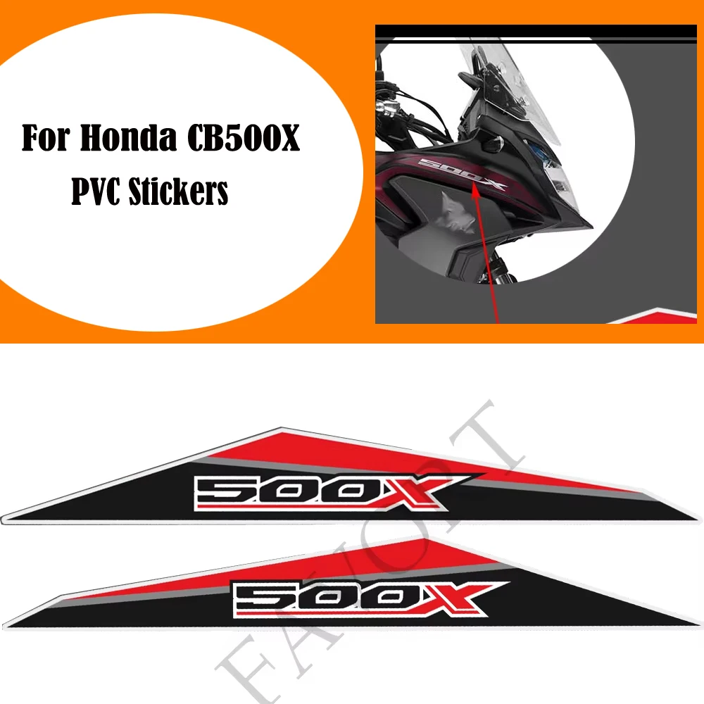NEW For Honda CB500X CB 500X Protector Tank Pad Stickers Emblem Trunk Luggage Fairing Fender Windshield Handguard Wind Deflector