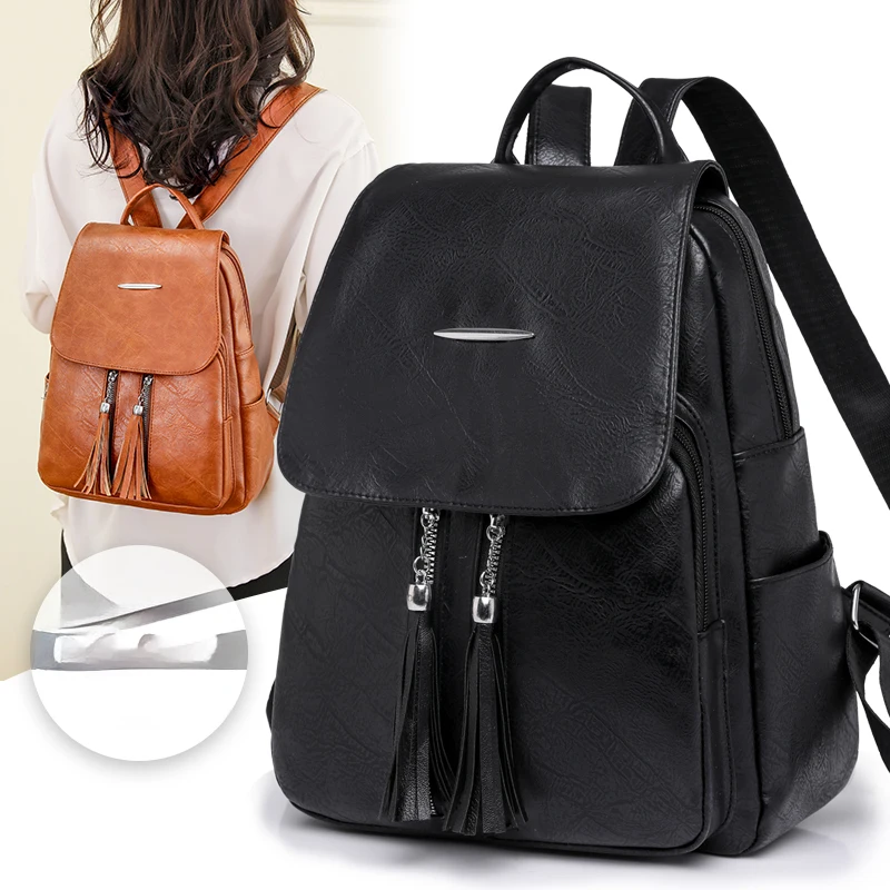 

Женский рюкзак, дорожная сумка, прочный повседневный рюкзак с практичными карманами и застежкой-молнией.