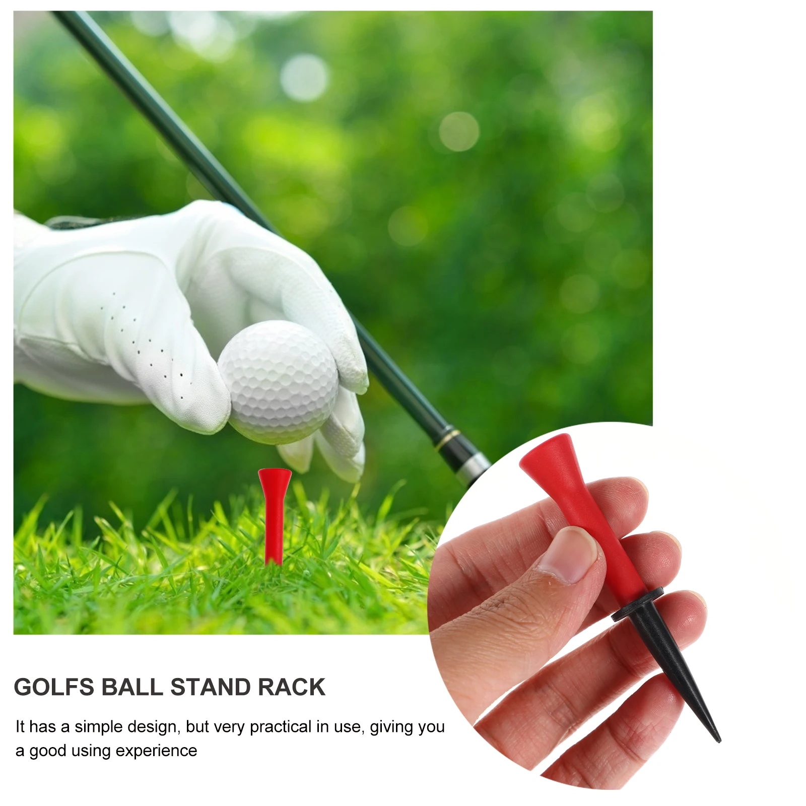 

3 Pcs Golf Golfs Ball Holder Training Tee Accessories Tees Plastic Equipment Props Child