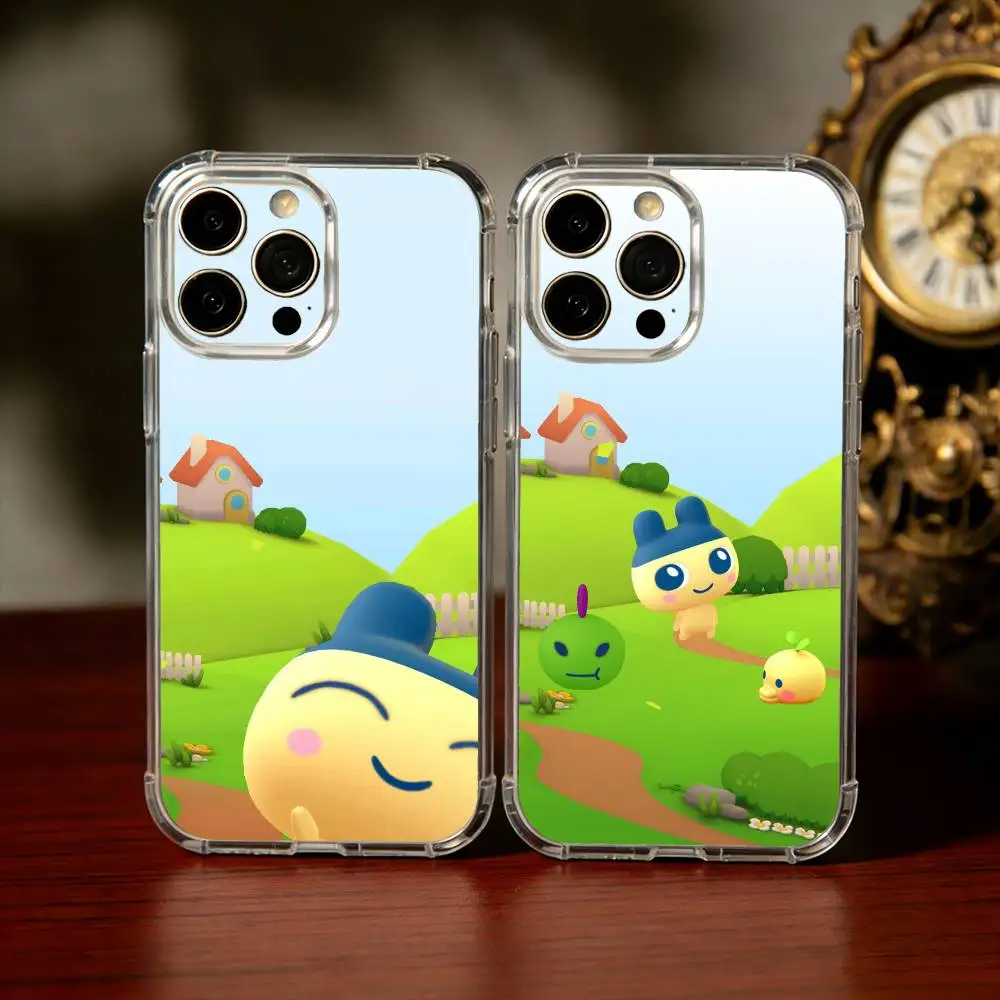

T-Tamagotchi Kuchipatchi M-Mametch Phone Case For iPhone17,16,15,14,13Pro Max,us,Soft Silicone Transparent Cover