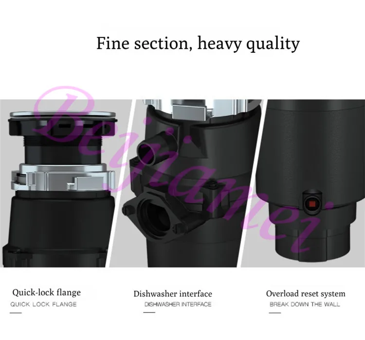 Измельчитель пищевых отходов, кухонная дробилка для мусора, измельчитель, трехступенчатая шлифовка