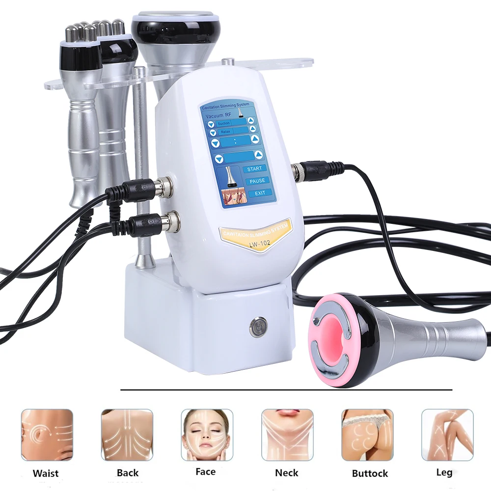 

4IN1 Cavitation Body Slimming 40K Machine Beauty Massager Skin Tighten Face Lifting Vacuum Suction（