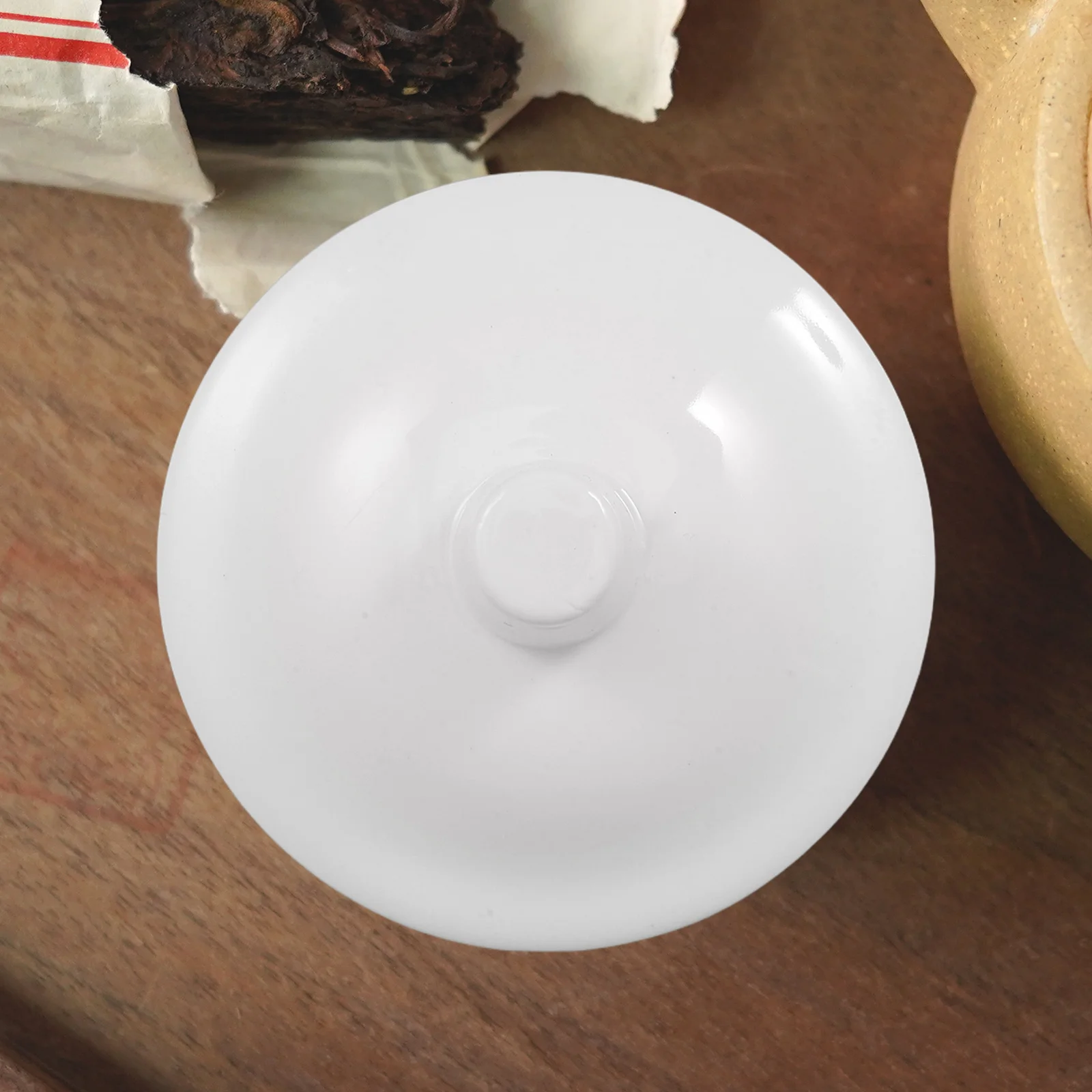 

Mug Porcelain Kettle Lid Ceramic Coffee Replacement Lids White Round Drink Cover