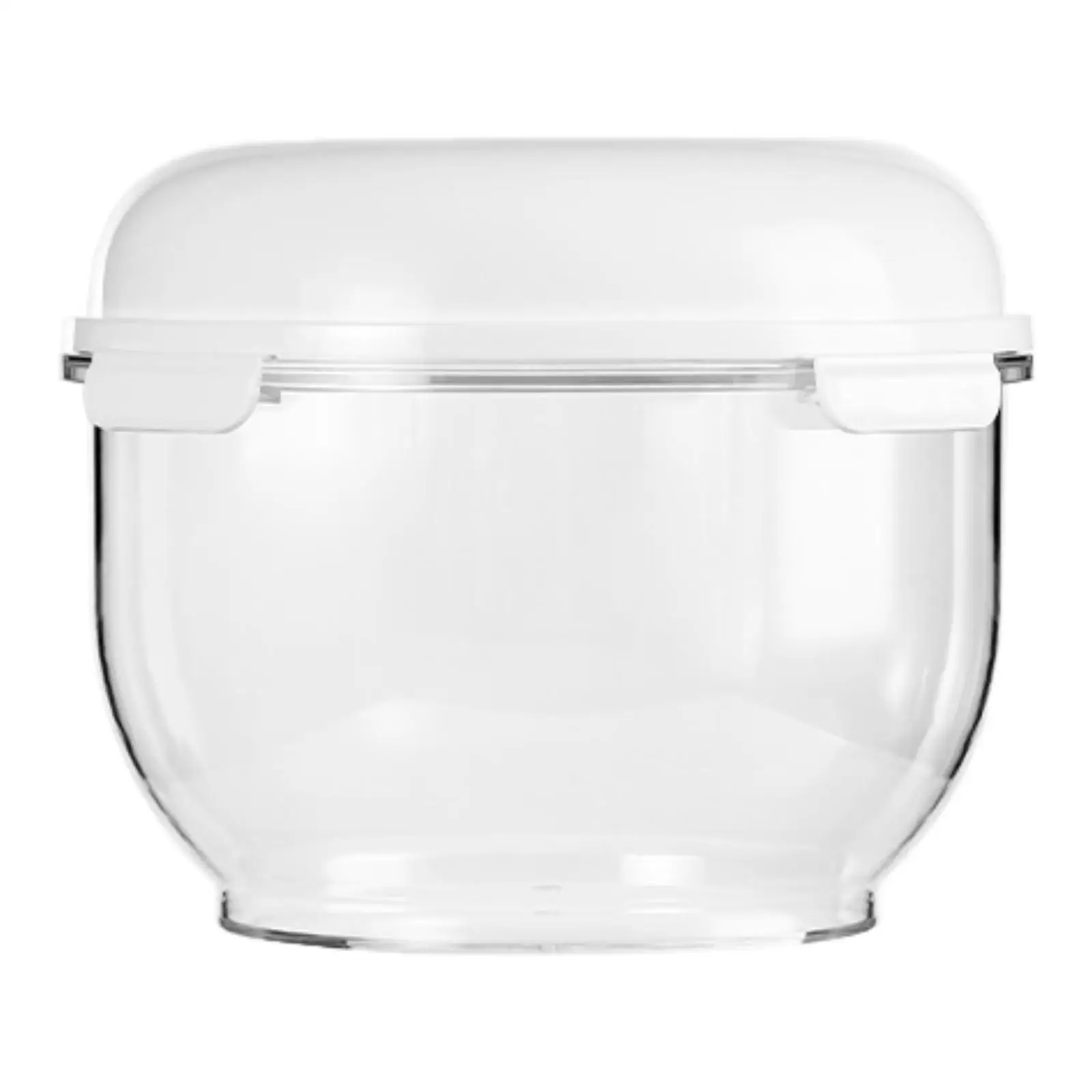 

Kneading Bowl Salad Bowl with Lid Clear Stackable Easy to Clean Universal