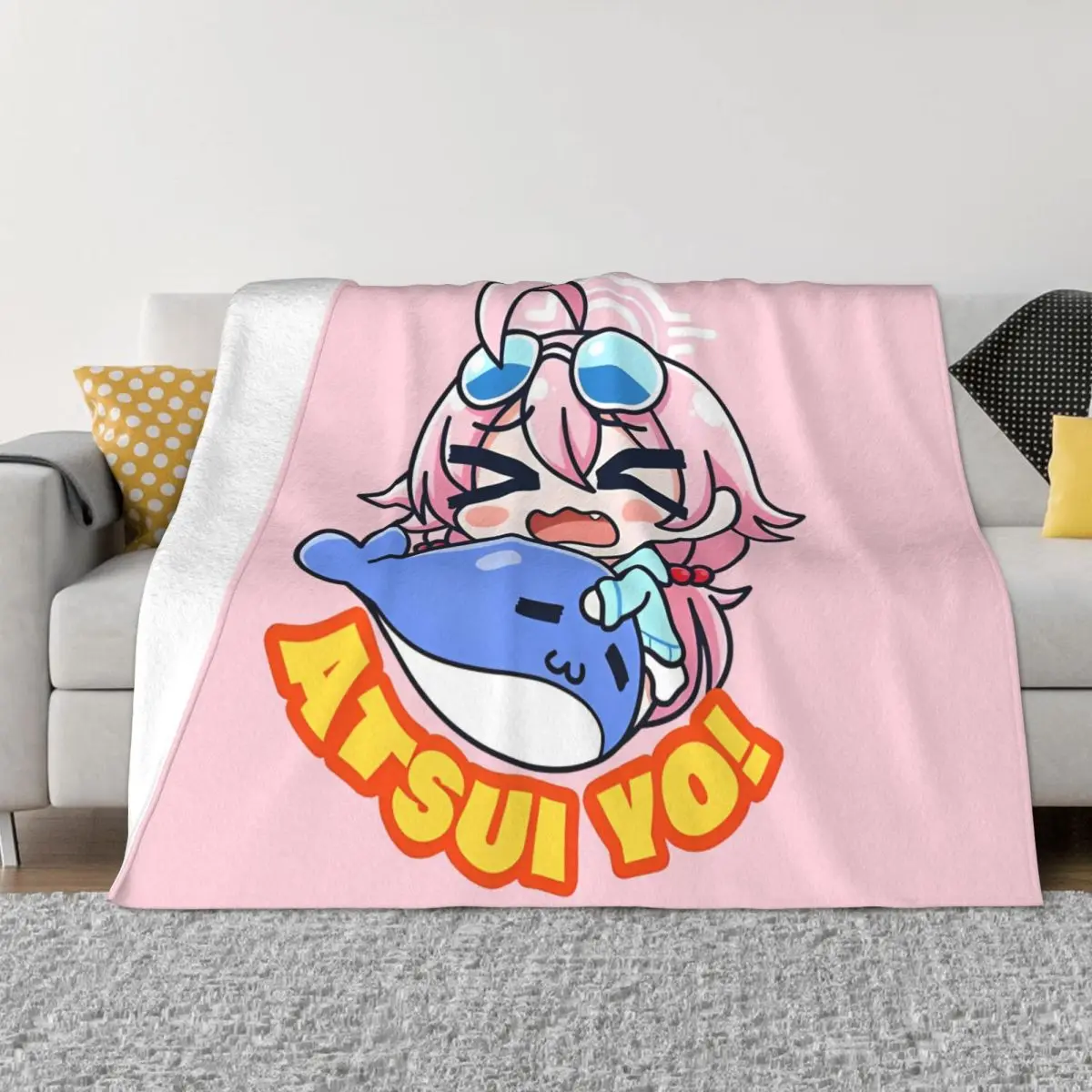 

Chibi Atsui Yo Archives Takanashi Hoshino Knitted Blankets Anime Fuzzy Throw Blanket Bed Sofa Decoration Lightweight Bedspreads