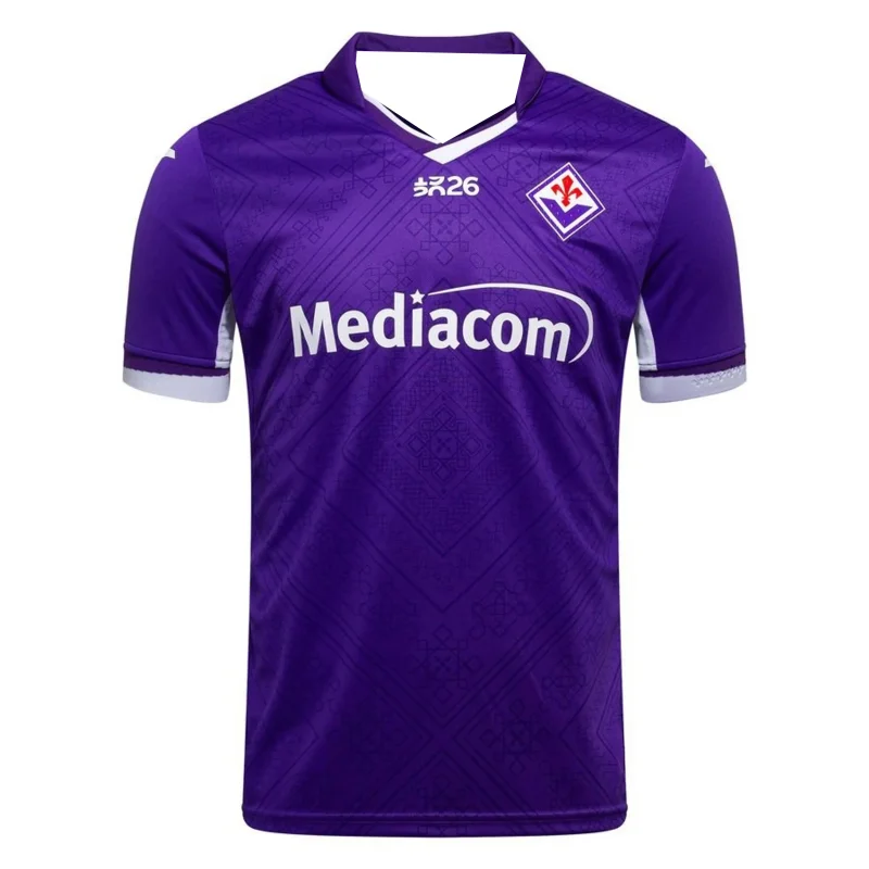 2026-27 New Fiorentina Men Football Jersey 3D Print Y2K Oversized Family Casual T-shirt Suitable for Daily and Training Wear
