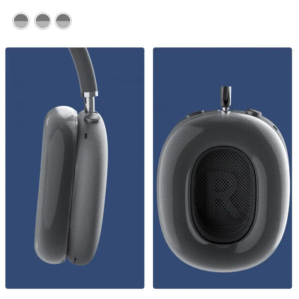 Etui ochronne słuchawki wodoodporne etui na słuchawki 360 stopni przezroczysty futerał ochronny dla Max Anti żółknięcie