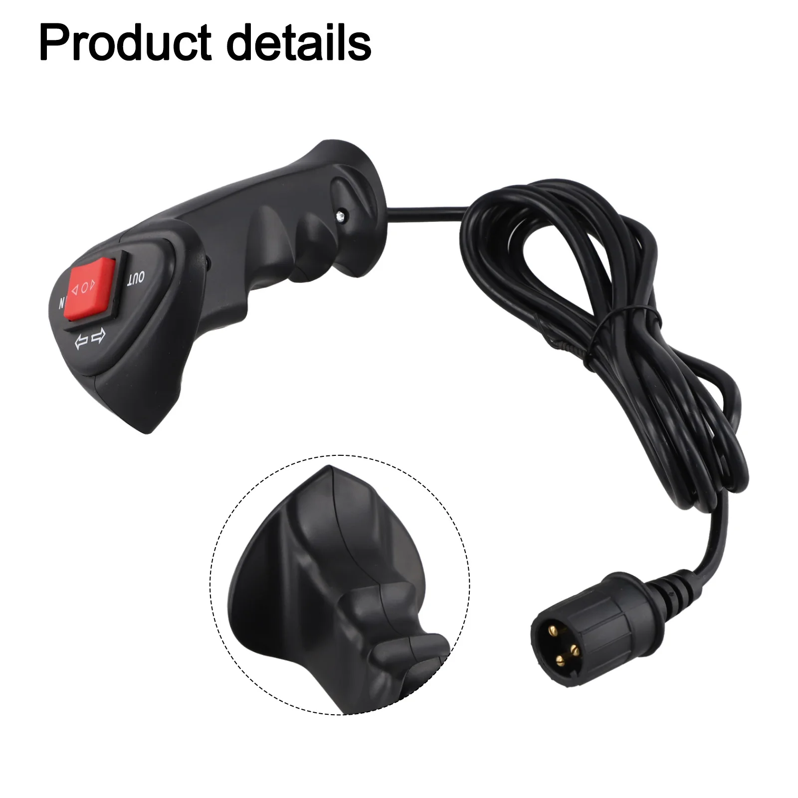 Controlador de cabrestante de mano, controlador de cabrestante eléctrico para vehículos todoterreno, almacenamiento conveniente, larga vida útil, rendimiento confiable