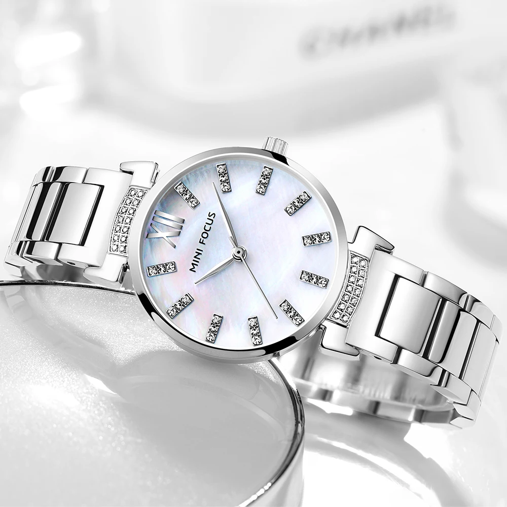 

Ladies Watch Classic Simple Brand Quartz Watch Stainless Steel Strap Watch For Women Waterproof Luminous Day-Date Watch