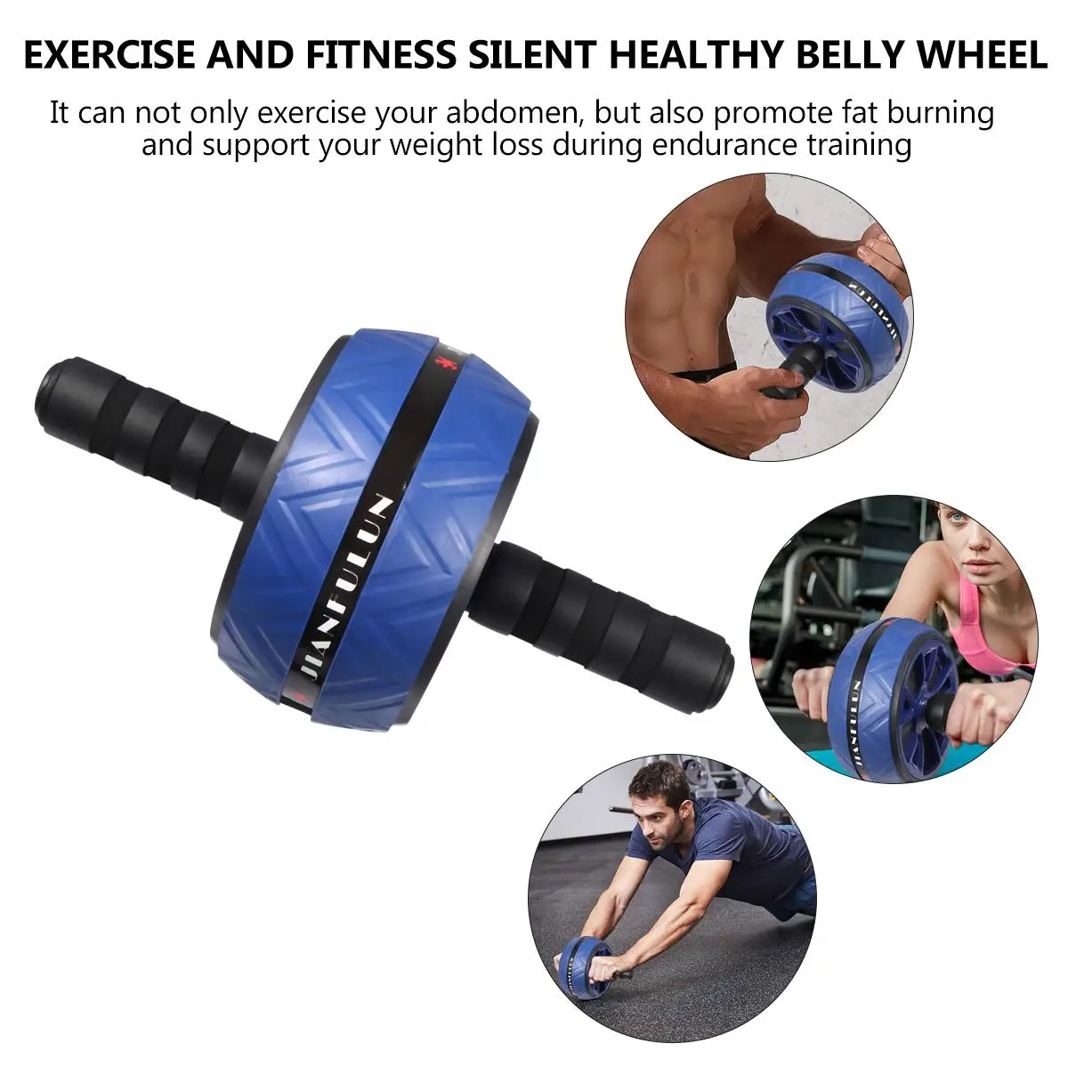 

2pcs Ab Wheel Plastic Pipe Small Portable Fitness Equipment Exercise Roller Home Gym Abdominal Muscle Trainer