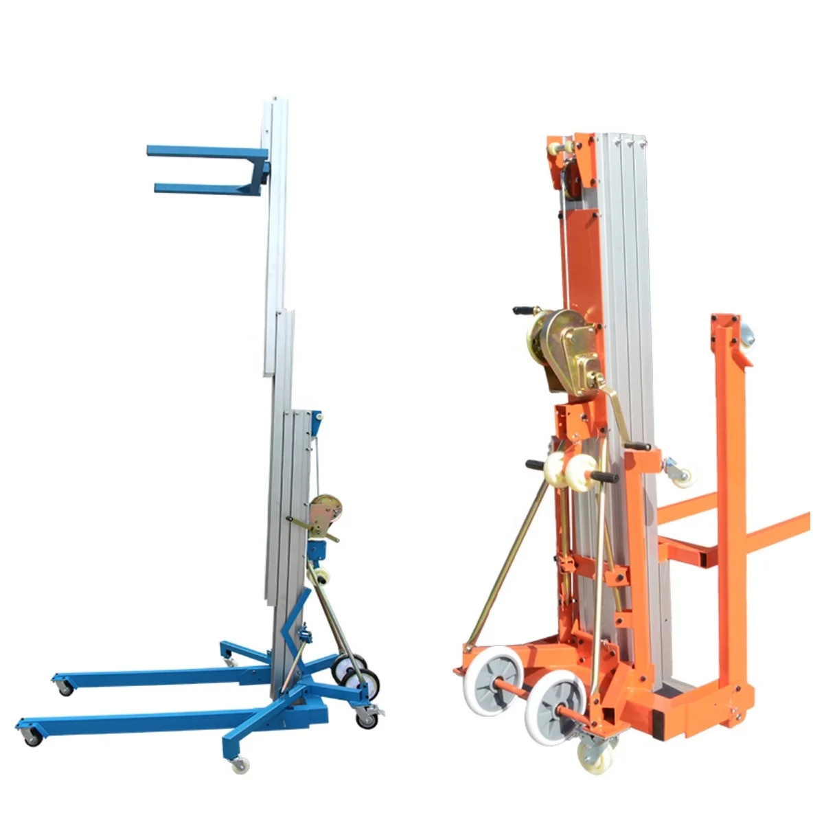 

【Best-selling】Small Mobile Manual Lifts Platform Ladder Aluminum Alloy Lift Home Warehouse Workshop Exhibition Hall Material Lif