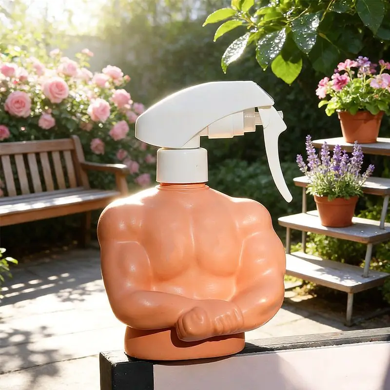 Creative Personality Muscle Spray Bottle Home Balcony  Succulent Planting Spray Bottle Living Room Desk Decoration Ornament
