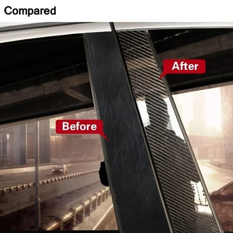 Bande autocollante en Fiber de carbone Nano pour voiture, 1/2 pièces, Film de protection automobile, rebord de porte automobile, rétroviseur latéral, bande anti-rayures, DIY bricolage