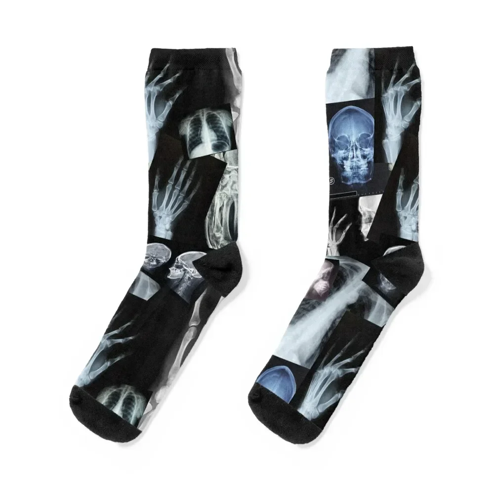 X Ray Pattern - Human Anatomy Socks Climbing ankle fashionable cotton Socks For Girls Men's