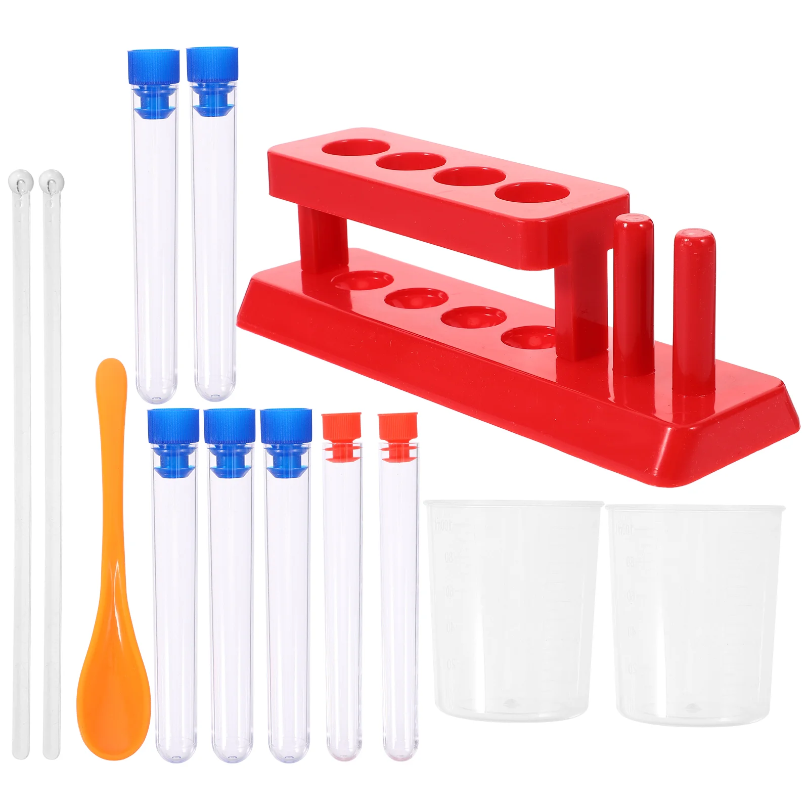 

Children's Experimental Accessories Stirring Rod Test Tube Plastic for Kids Tubes Scientific Kit Toy