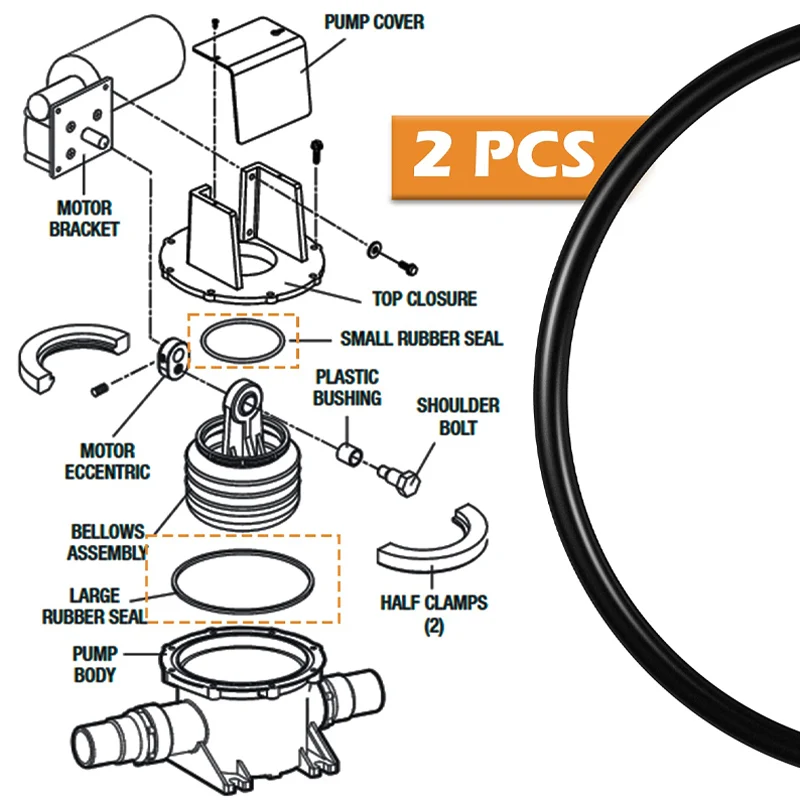 O-Ring Kit for Dometic S Series and T Series 385310151 (2pcs)