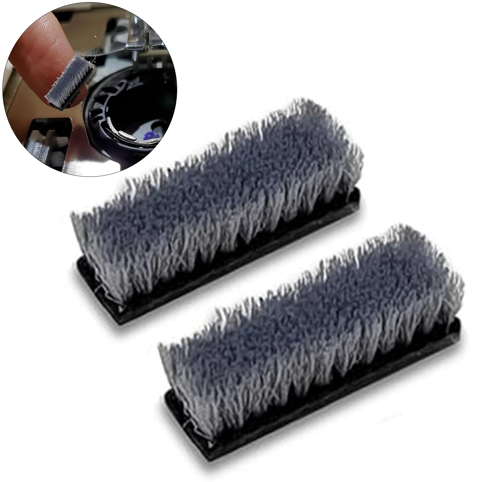 2Pcs Small Built-in Brush Used for Bobbin Case - Fits for Most Domestic, Industrial, Embroidery Sewing Machines  Accessories