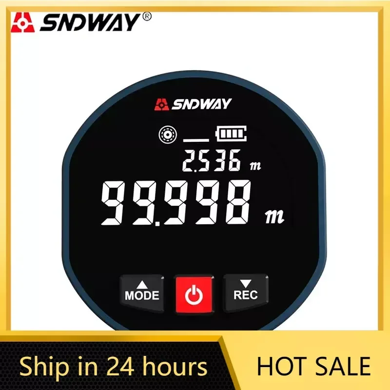 SNDWAY Roller Laser Distance Meter SW-X30A SW-X30D Laser ＆ Roll Dual Mode Electronic Ruler Lazer Rangefinder Laser Tape Measure