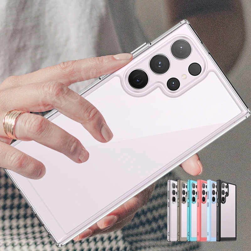

For Samsung Galaxy S24 Ultra Case Cover Samsung S24 Ultra Capas Shockproof Clear Transparent Fundas Samsung S24 S23 Plus Ultra
