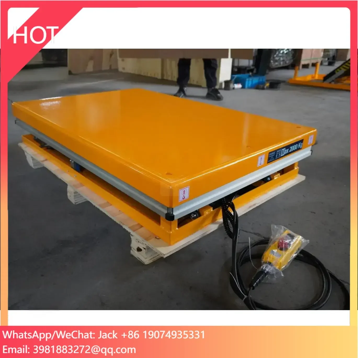 JS Lift Tables 2024 New Innovations Motor 2Ton Fixed Scissor Lift Electrical Lifting Platform