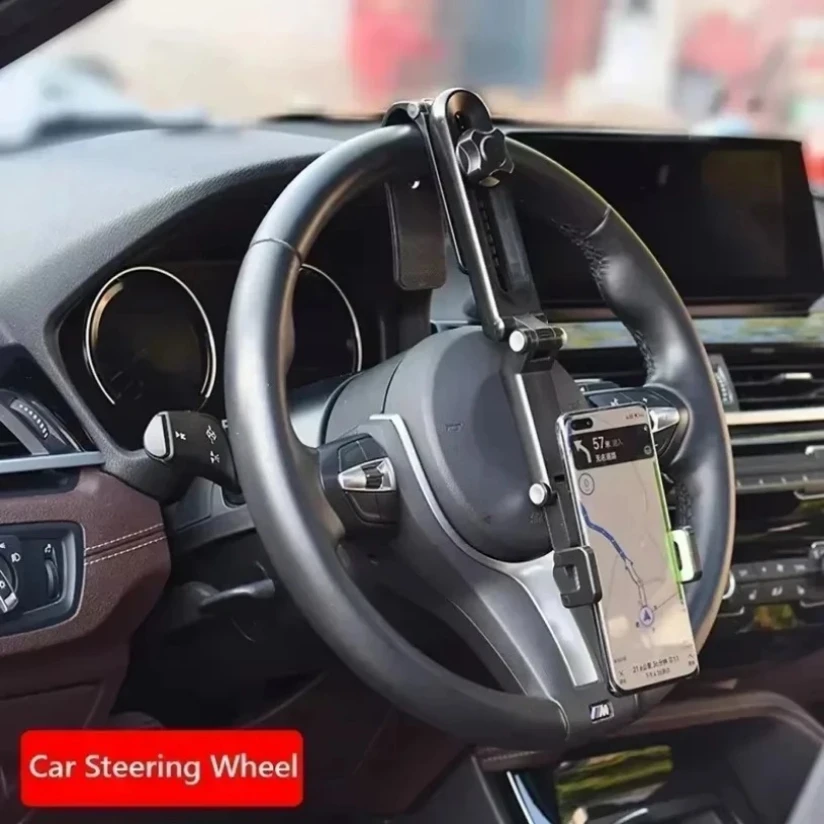 Support de téléphone de voiture multifonctionnel : support de navigation pare-soleil pour la navigation GPS à vue directe