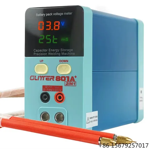 Mini Portable 801A Super Capacitor Spot Welder Handheld DIY 18650 Battery Repair Pulse Welding Machine With Solder Pen