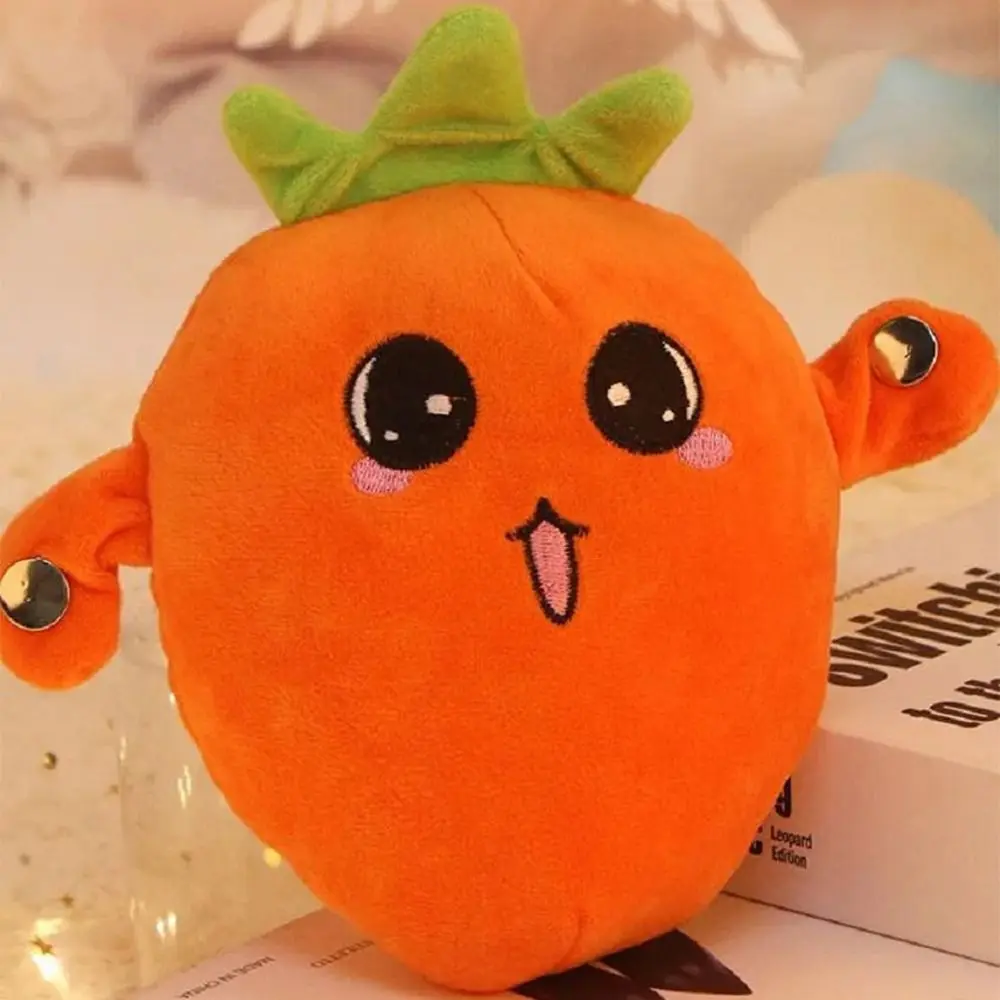 Criativo fruta indução metrônomo bonito música macia ritmo boneca de pelúcia sensorial 15 modos música brinquedo educativo brinquedo desenvolvimento