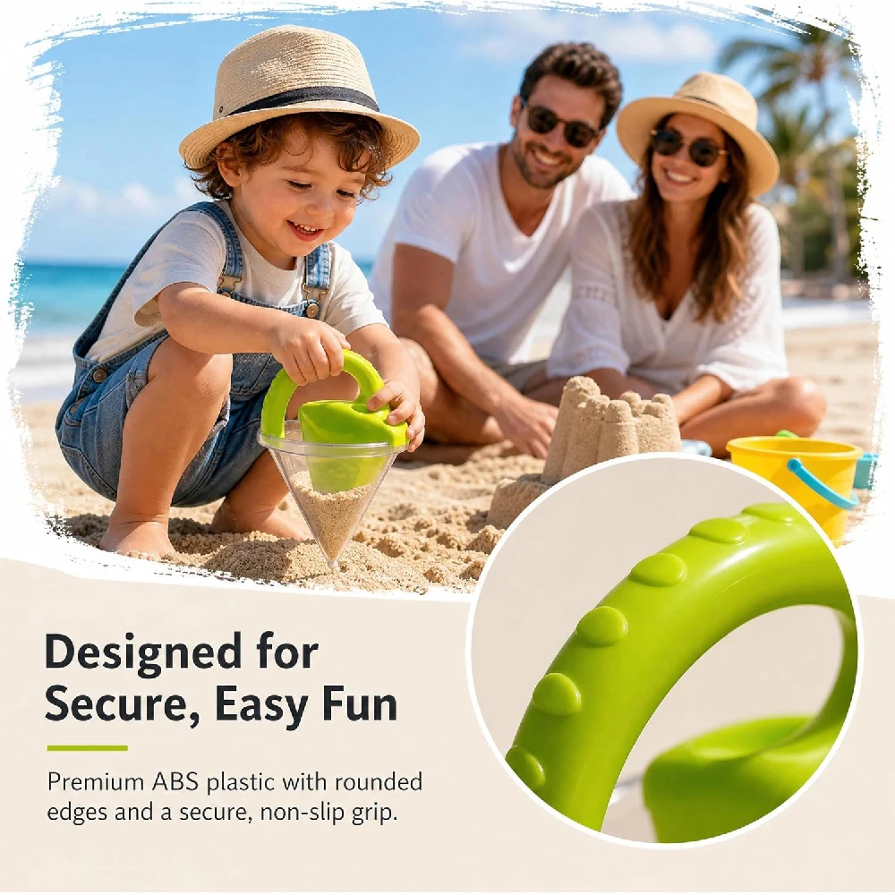 Sand And Water Mixing Drizzle Castle Funnel Toy, Outdoor Beach Sifting Spilling Maker For Creative Castle Building