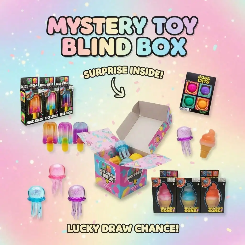 100+Pcs Sensory Squishy Blind Box Series, Random Cute Slow Rise Toy, Collectible Stress Ball Fidget Surprise Gift view 5
